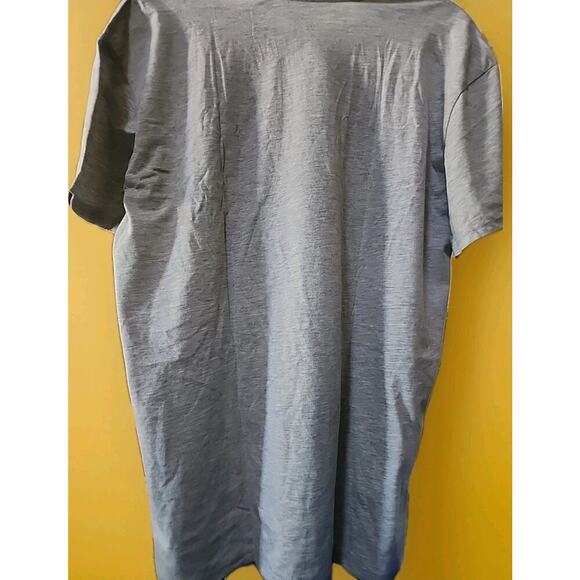 SHOUT OUT! Short Sleeve T-Shirt XL Cotton Blend Gray Boy Quote Graphic Felt A129 - Picture 4 of 5